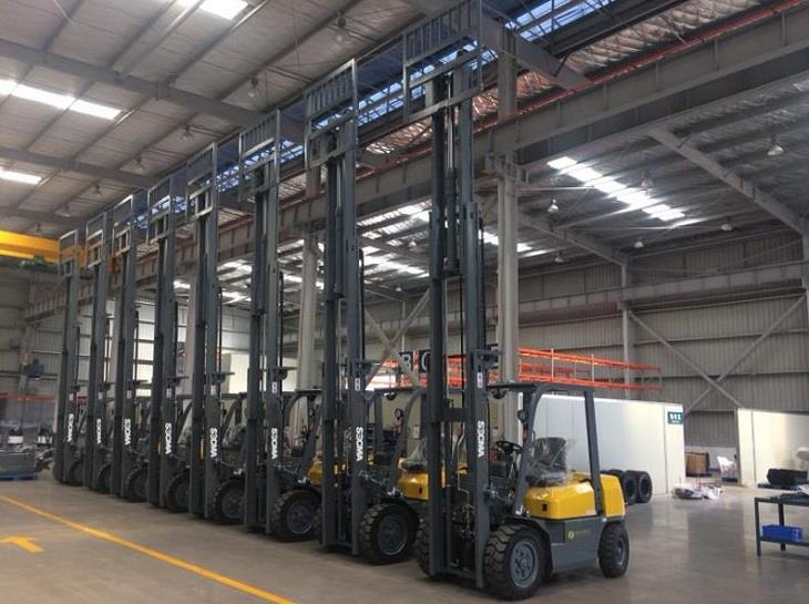 סוקמה 3 טון דיזל מלגזה מוכן ללכת SOCMA 3 ton diesel forklift ready to go