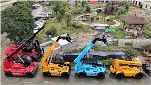 מלגזה 4T טלסקופית עם מהדק עץ